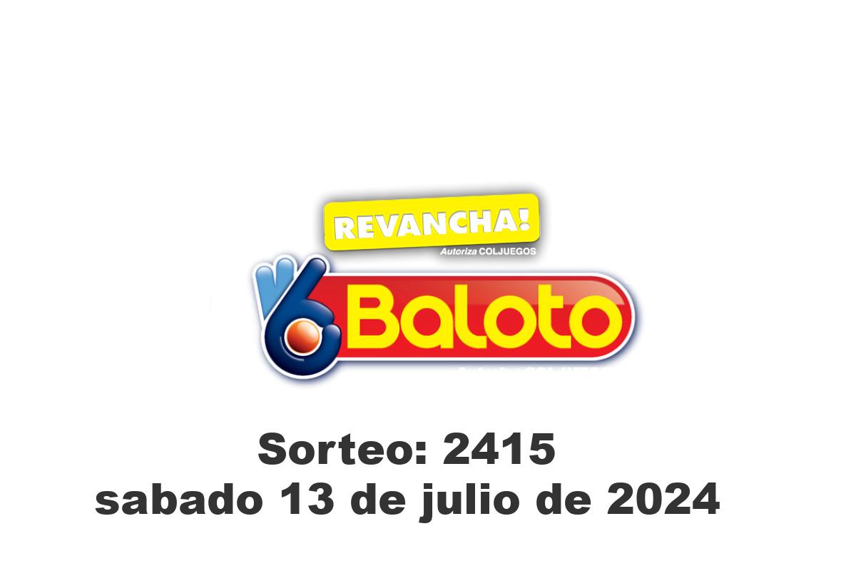 Baloto Sábado 13 de Julio del 2024