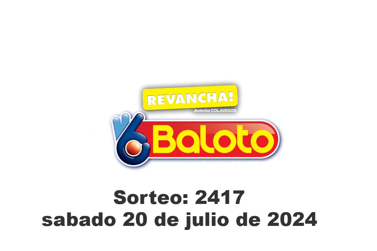 Baloto Sábado 20 de Julio del 2024