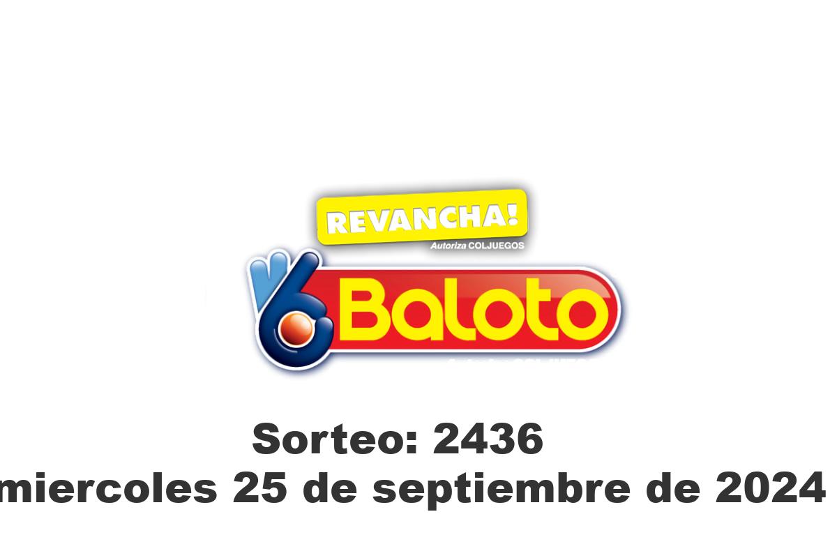 Baloto Miércoles 25 de Septiembre del 2024