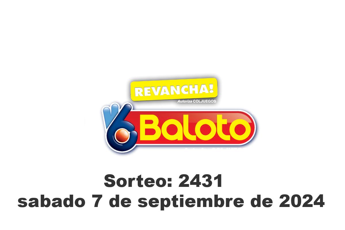 Baloto Sábado 7 de Septiembre del 2024