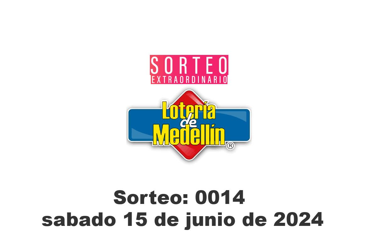 Extra Lotería de Medellín Sábado 15 de Junio del 2024