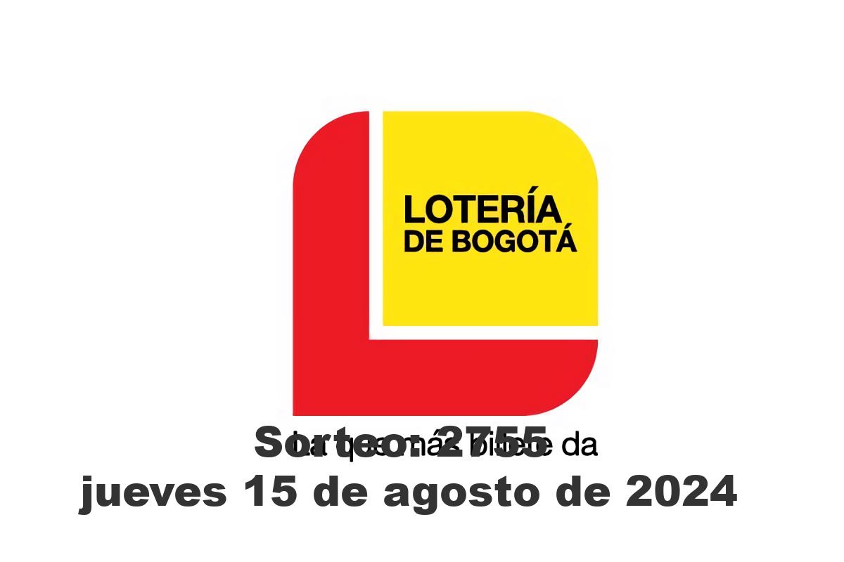 Lotería de Bogotá Jueves 15 de Agosto del 2024