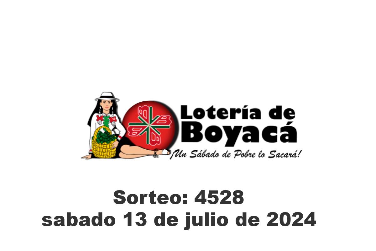 Loteria de Boyaca Sábado 13 de Julio del 2024