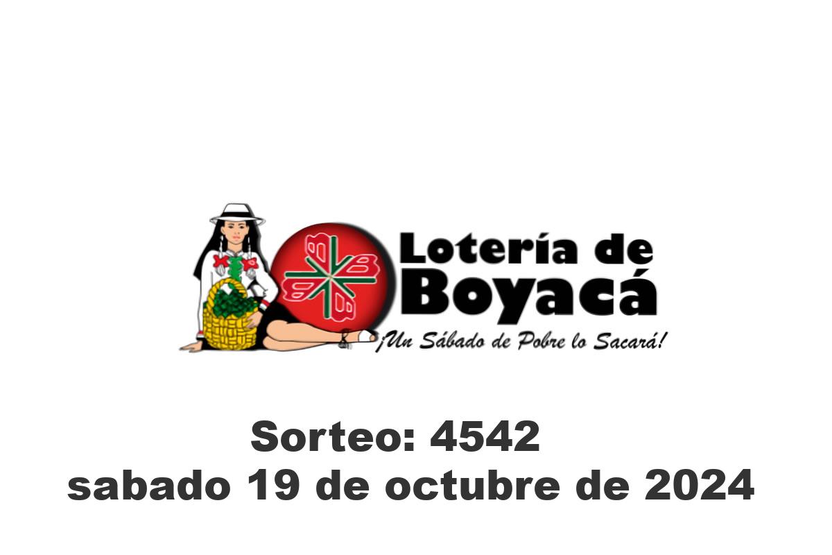 Loteria de Boyaca Sábado 19 de Octubre del 2024