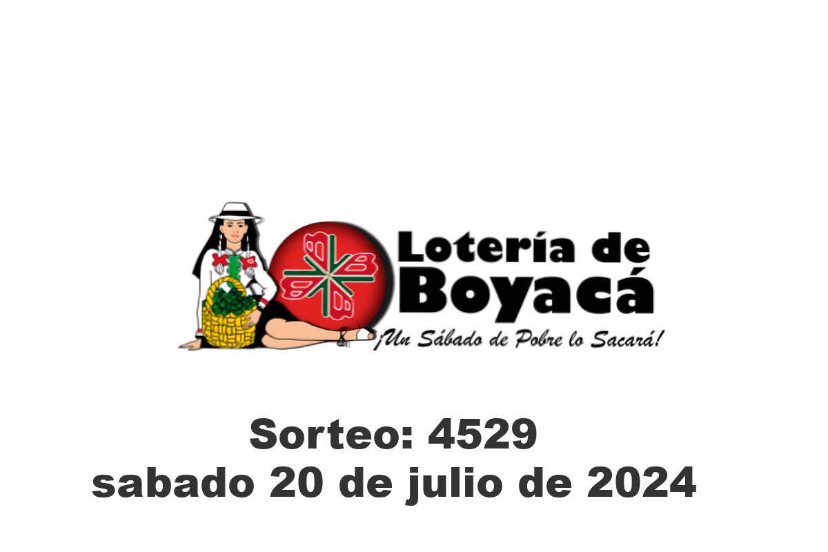 Loteria de Boyaca Sábado 20 de Julio del 2024