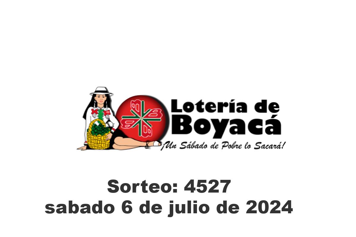 Loteria de Boyaca Sábado 6 de Julio del 2024