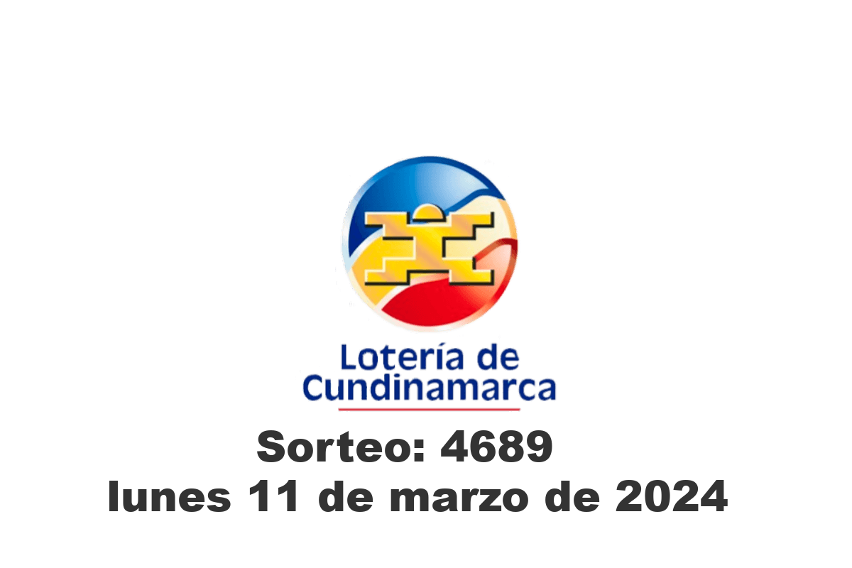 Loteria de Cundinamarca Lunes 11 de Marzo del 2024