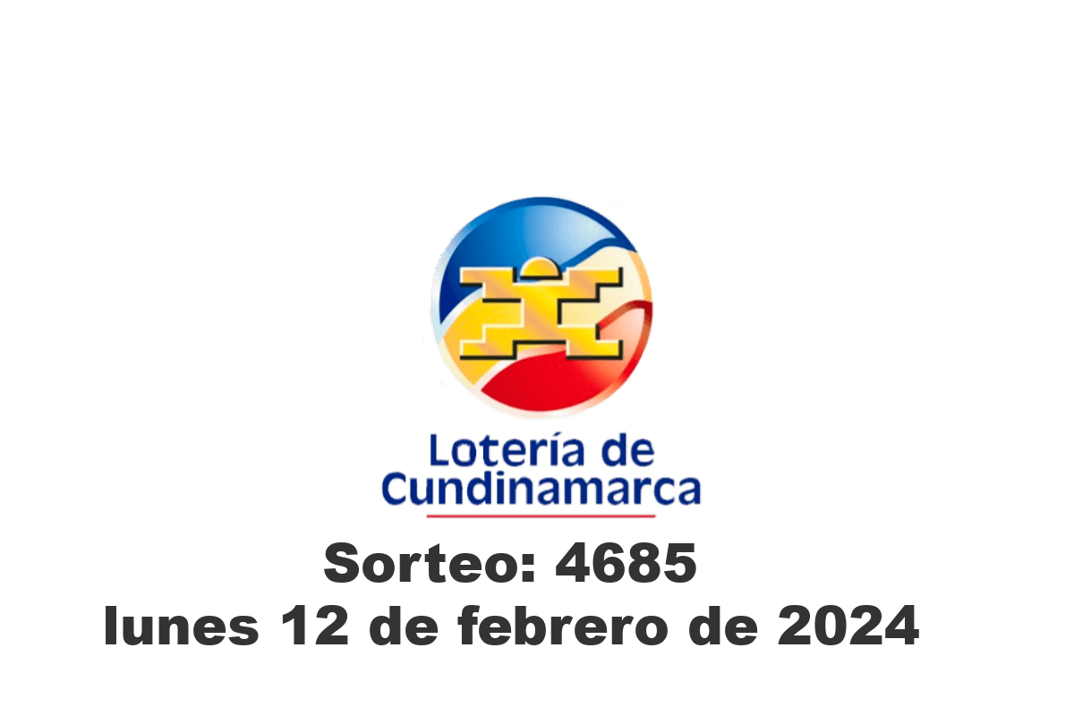 Loteria de Cundinamarca Lunes 12 de Febrero del 2024