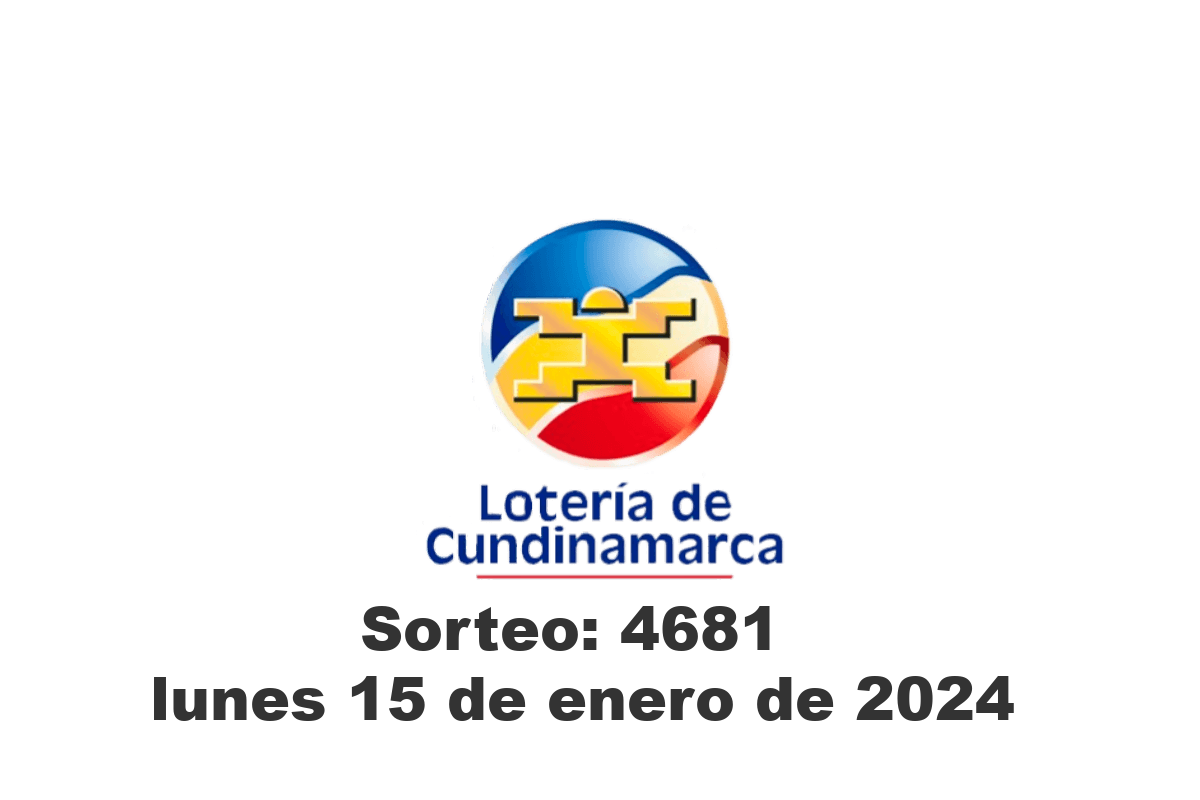 Loteria de Cundinamarca Lunes 15 de Enero del 2024