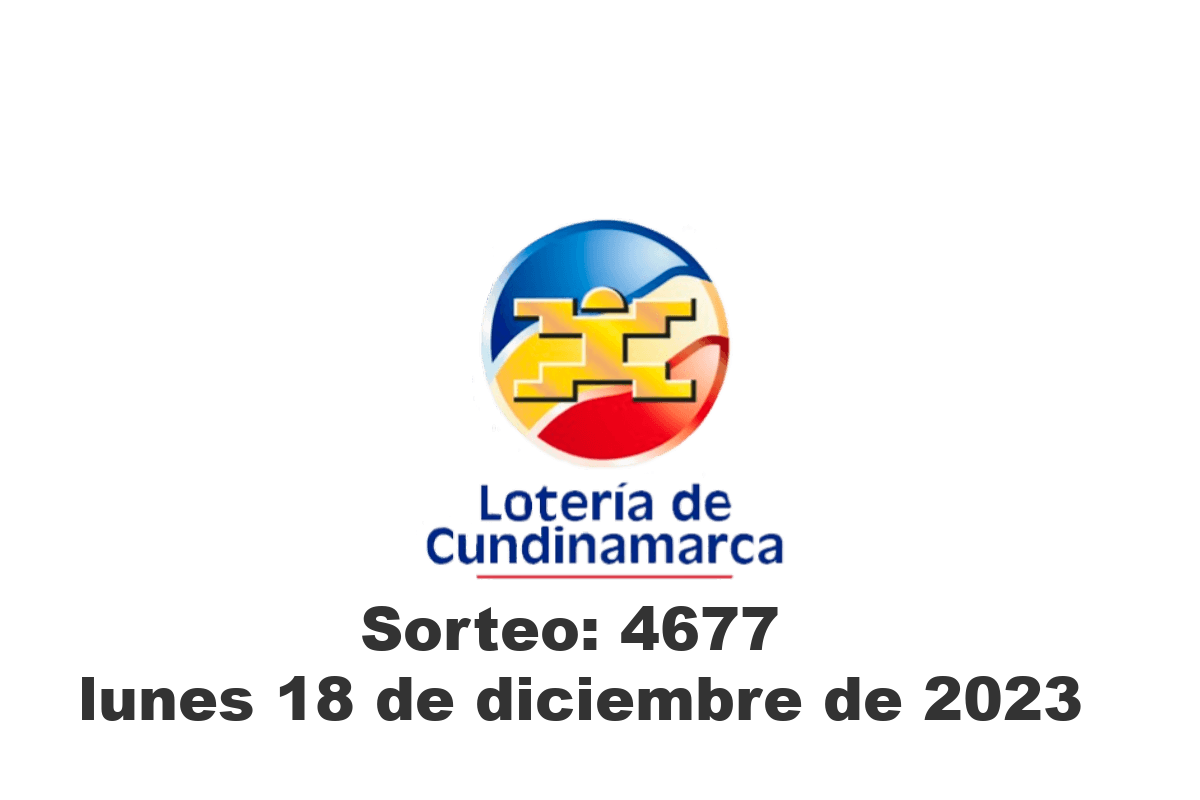 Loteria de Cundinamarca Lunes 18 de Diciembre del 2023