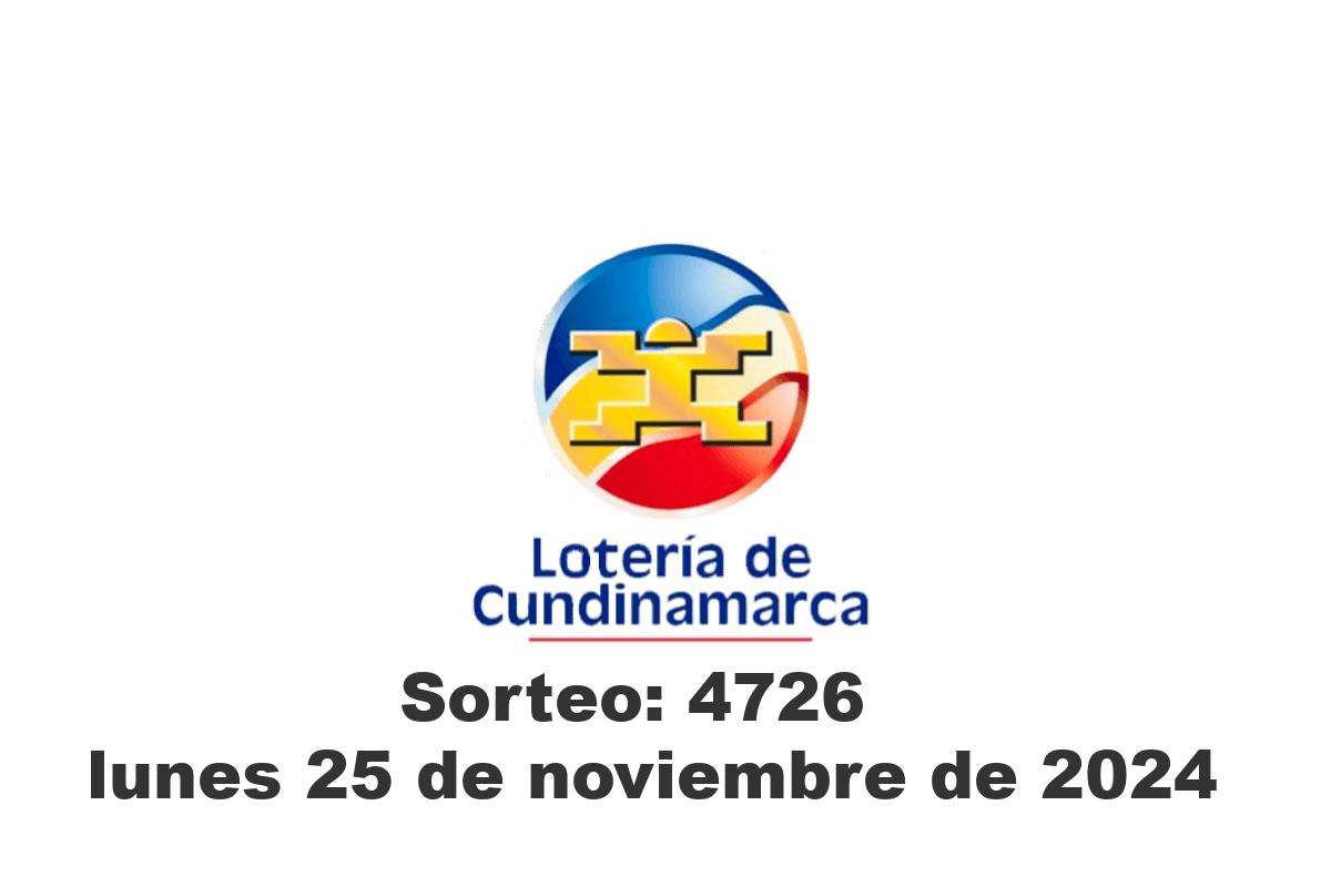 Loteria de Cundinamarca Lunes 25 de Noviembre del 2024