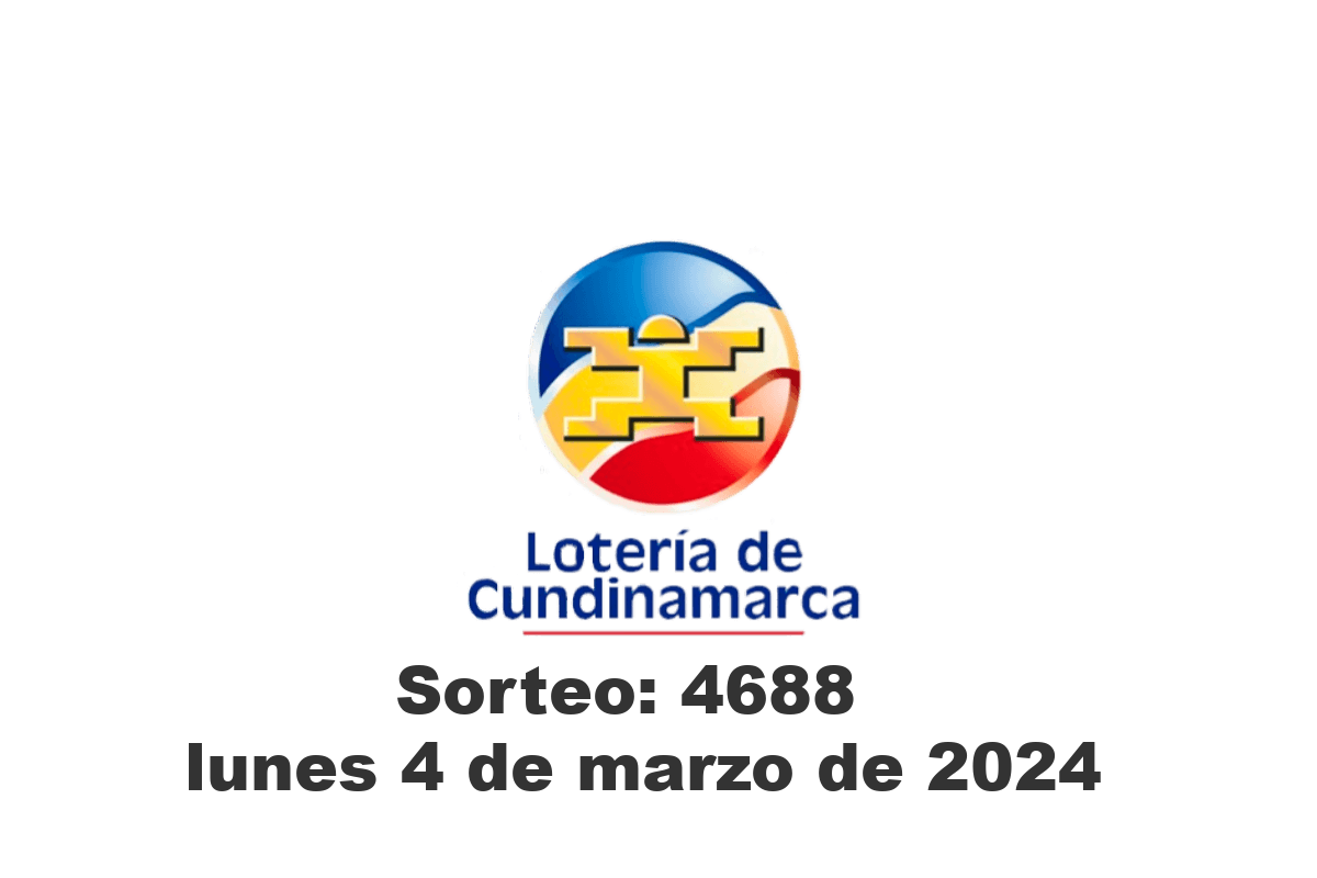 Loteria de Cundinamarca Lunes 4 de Marzo del 2024