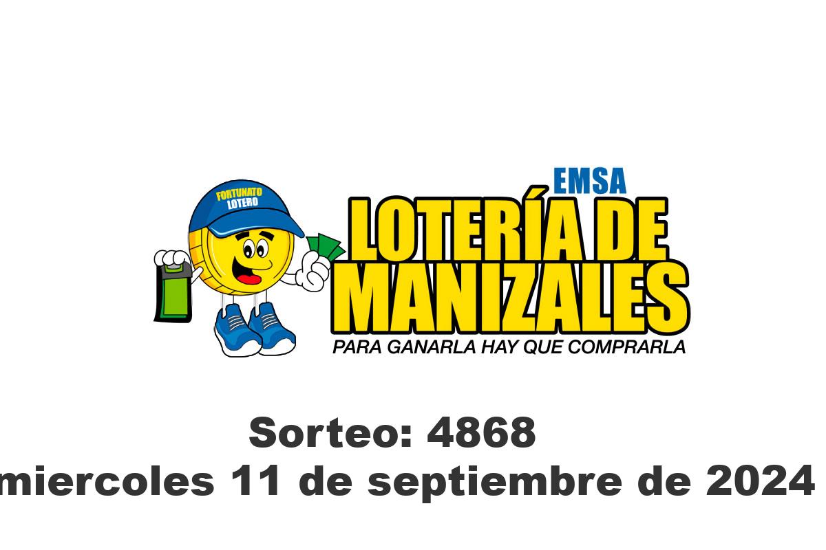 Lotería de Manizales Miércoles 11 de Septiembre del 2024