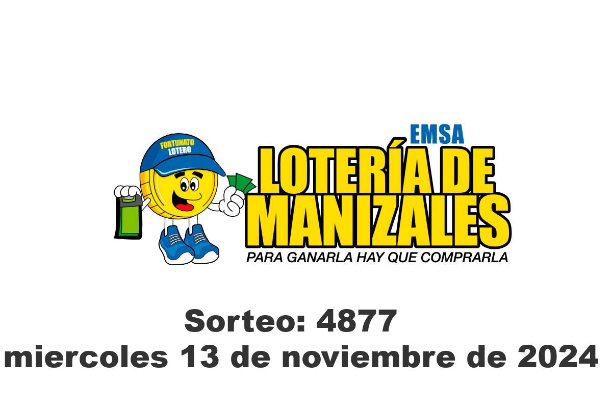 Lotería de Manizales Miércoles 13 de Noviembre del 2024