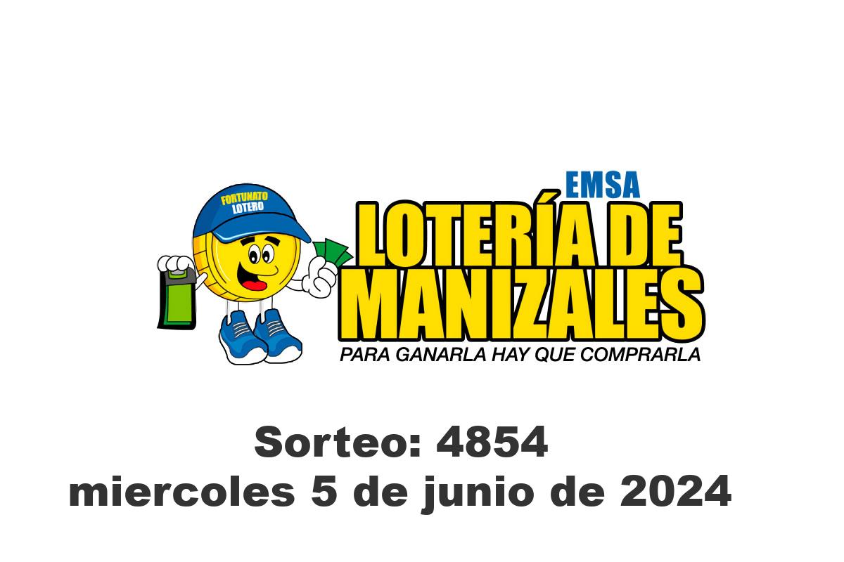 Lotería de Manizales Miércoles 5 de Junio del 2024