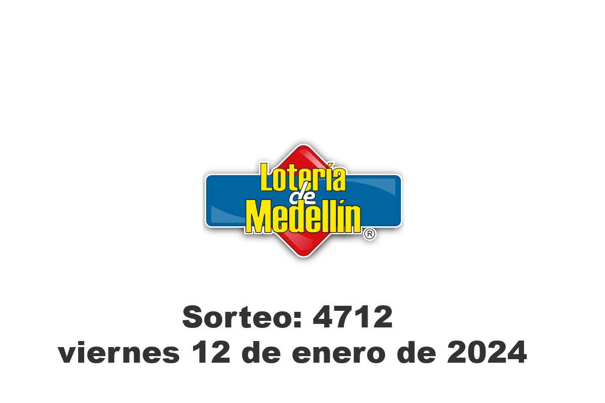 Lotería de Medellín Viernes 12 de Enero del 2024