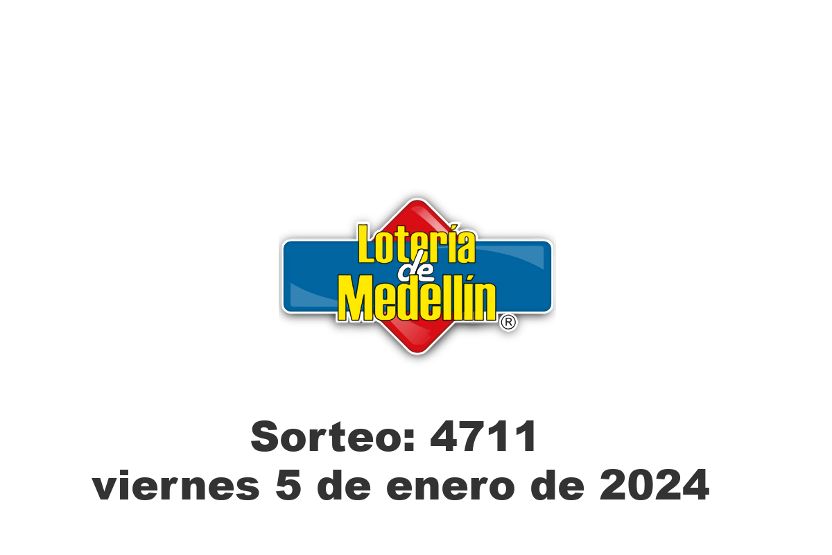 Lotería de Medellín Viernes 5 de Enero del 2024