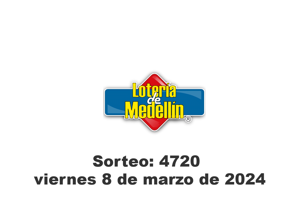 Lotería de Medellín Viernes 8 de Marzo del 2024