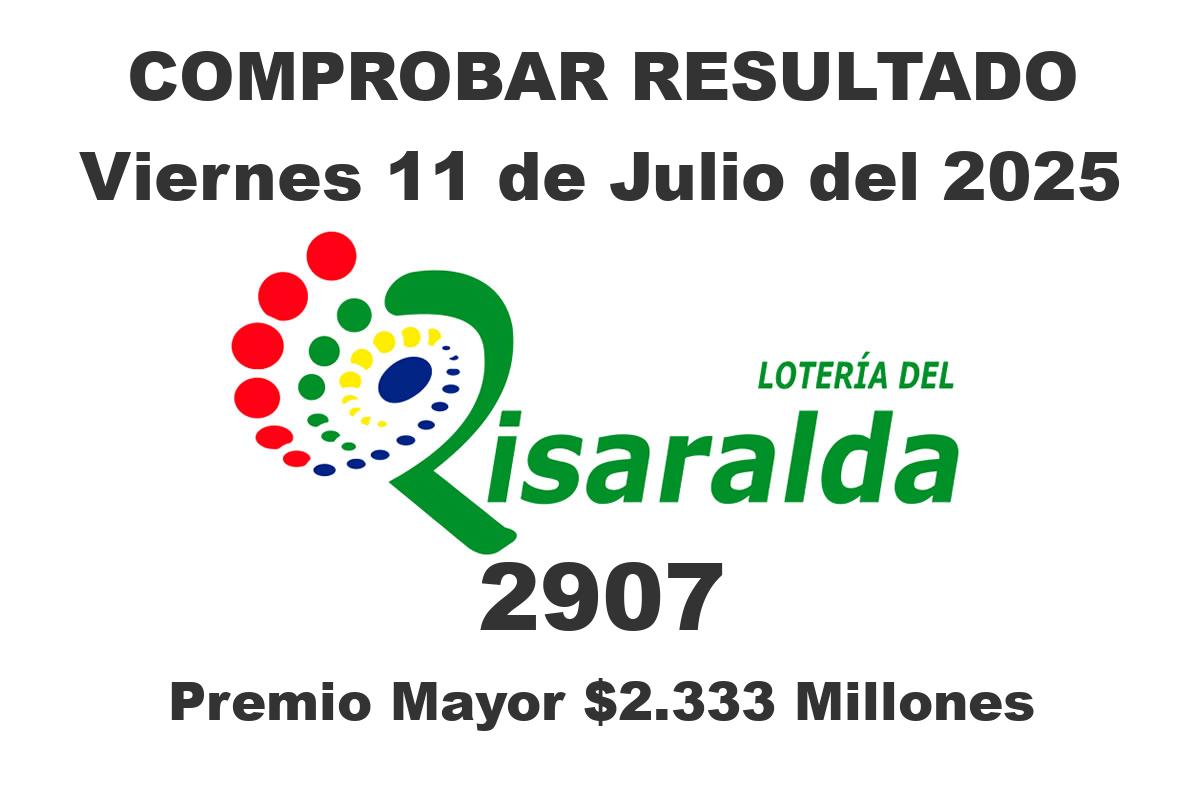 Lotería de Risaralda Viernes 11 de Julio del 2025 Lotería de Risaralda Viernes 11 de Julio del 2025