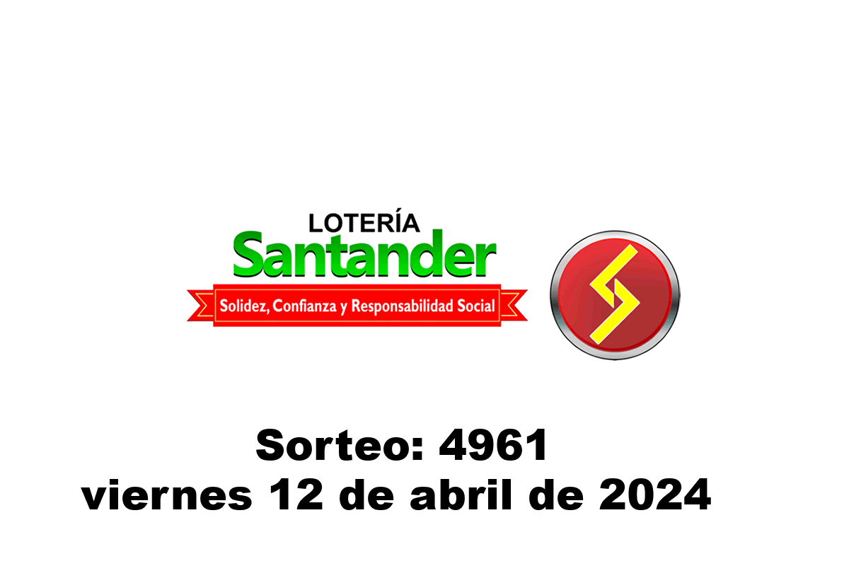 Lotería de Santander Viernes 12 de Abril del 2024