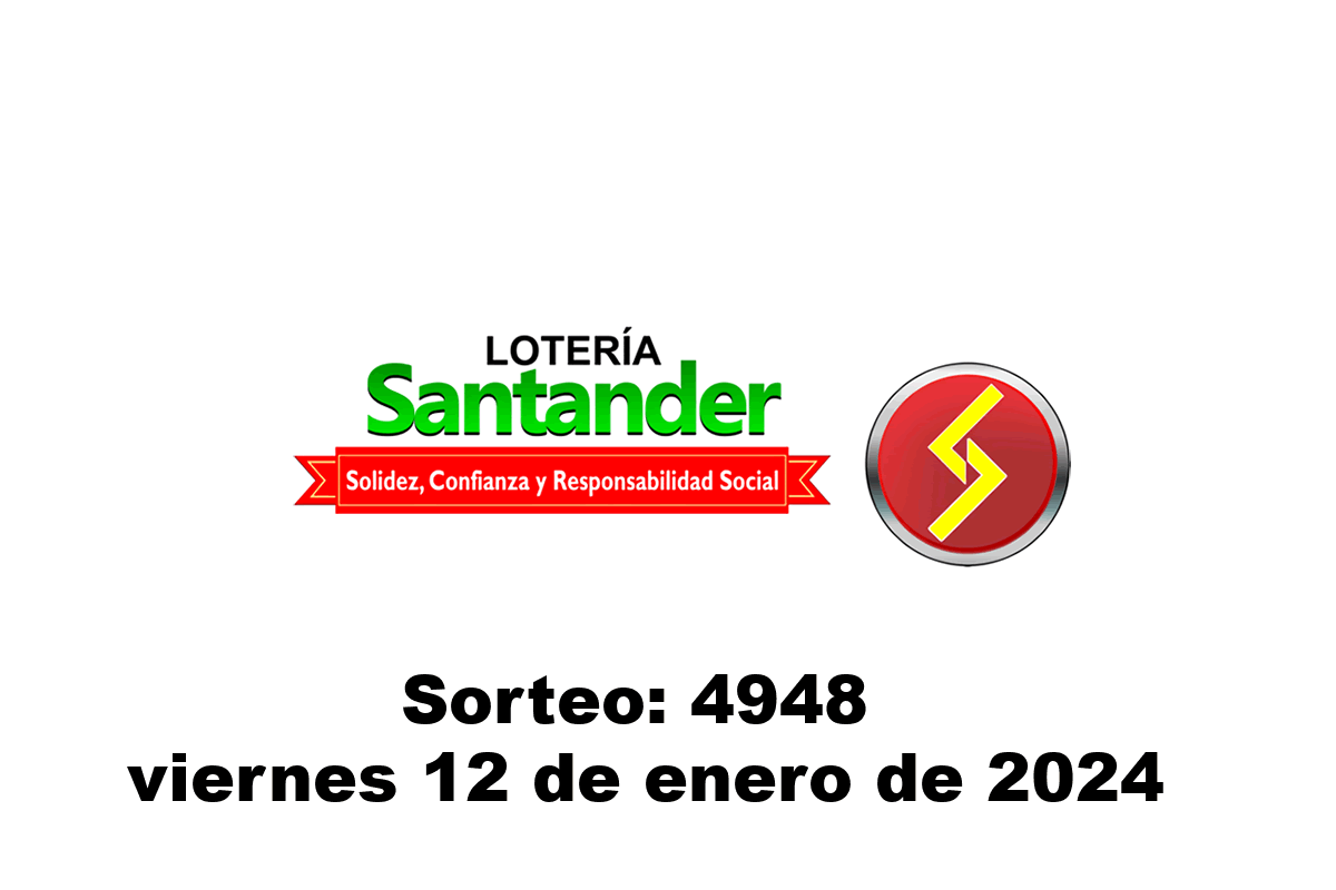 Lotería de Santander Viernes 12 de Enero del 2024