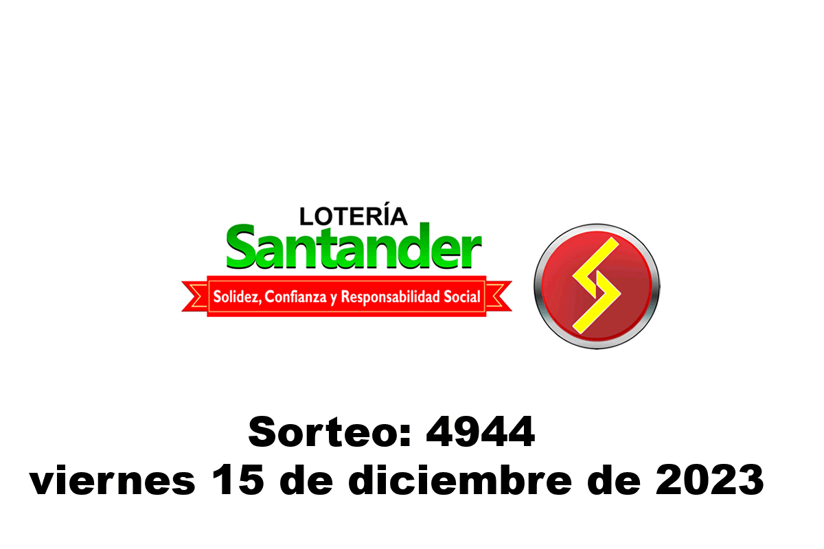 Lotería de Santander Viernes 15 de Diciembre del 2023