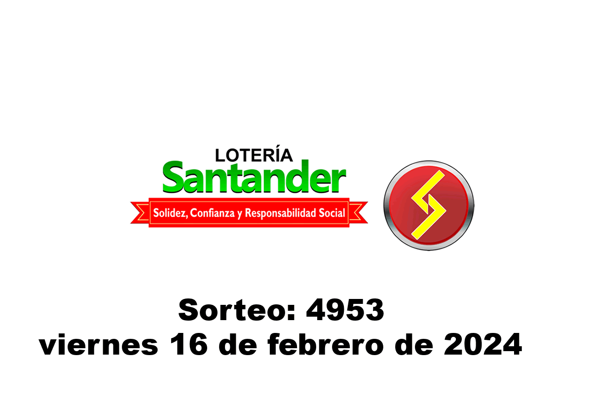Lotería de Santander Viernes 16 de Febrero del 2024