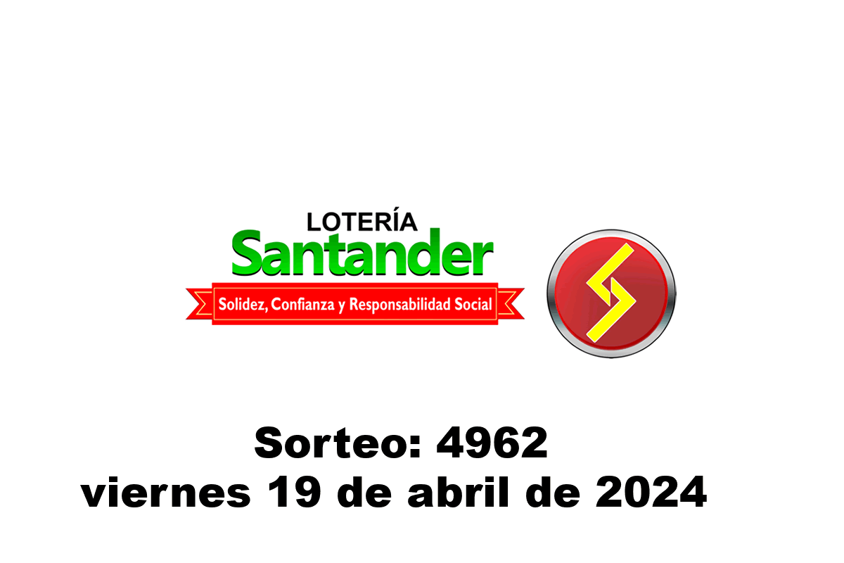 Lotería de Santander Viernes 19 de Abril del 2024