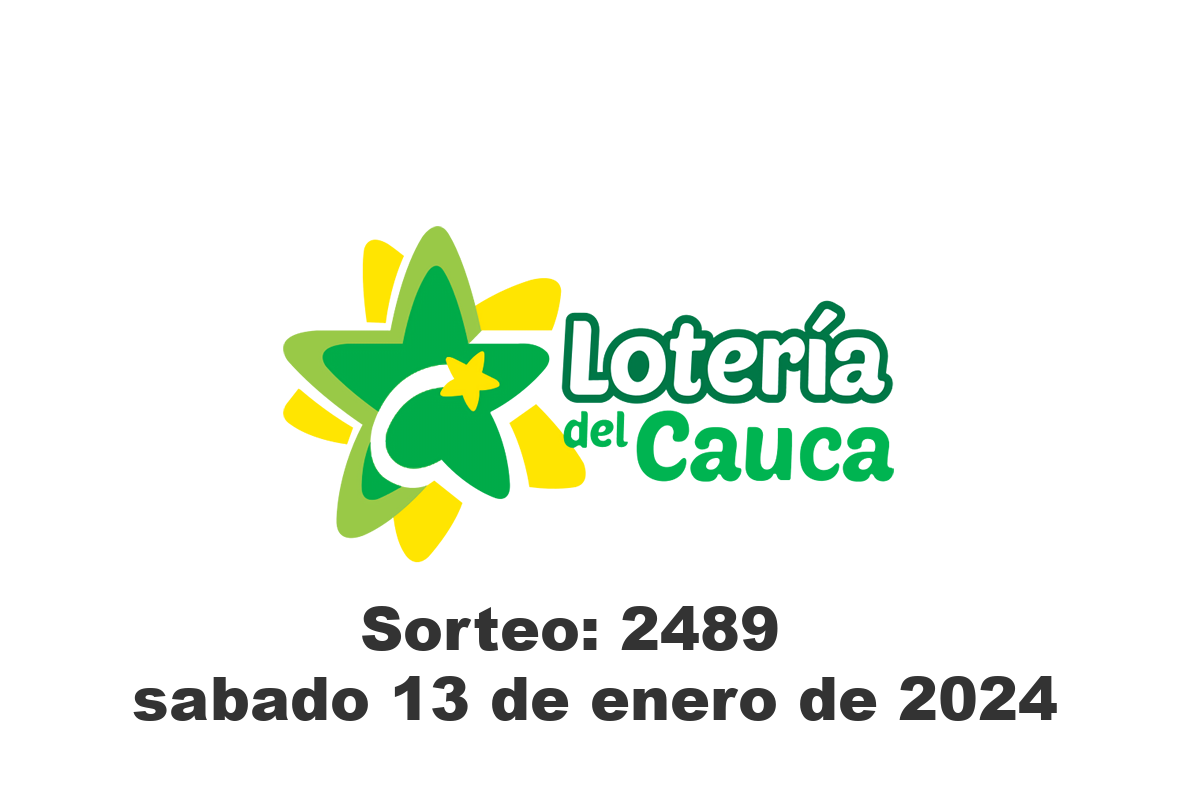 Lotería del Cauca Sábado 13 de Enero del 2024