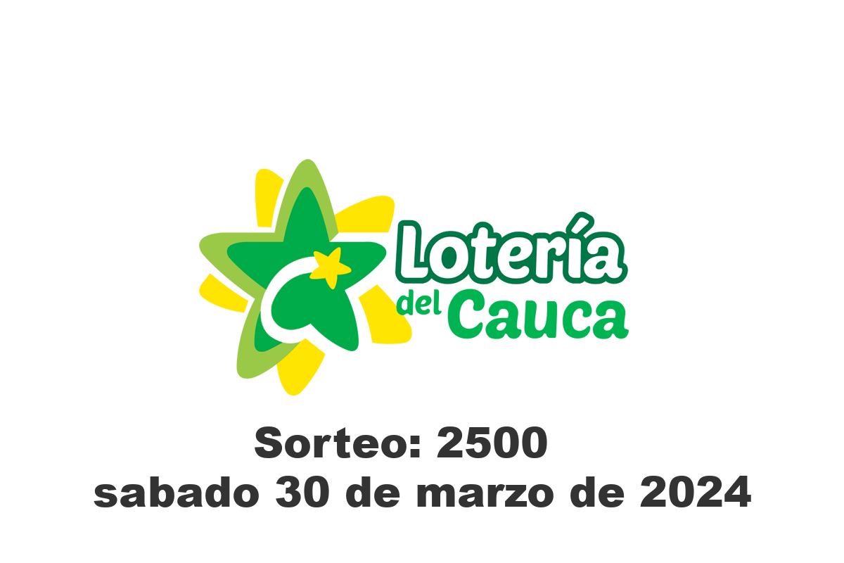 Lotería del Cauca Sábado 30 de Marzo del 2024