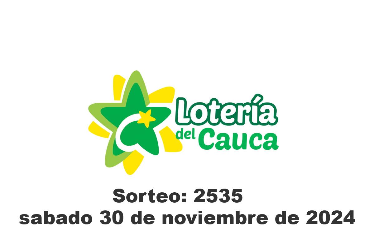 Lotería del Cauca Sábado 30 de Noviembre del 2024