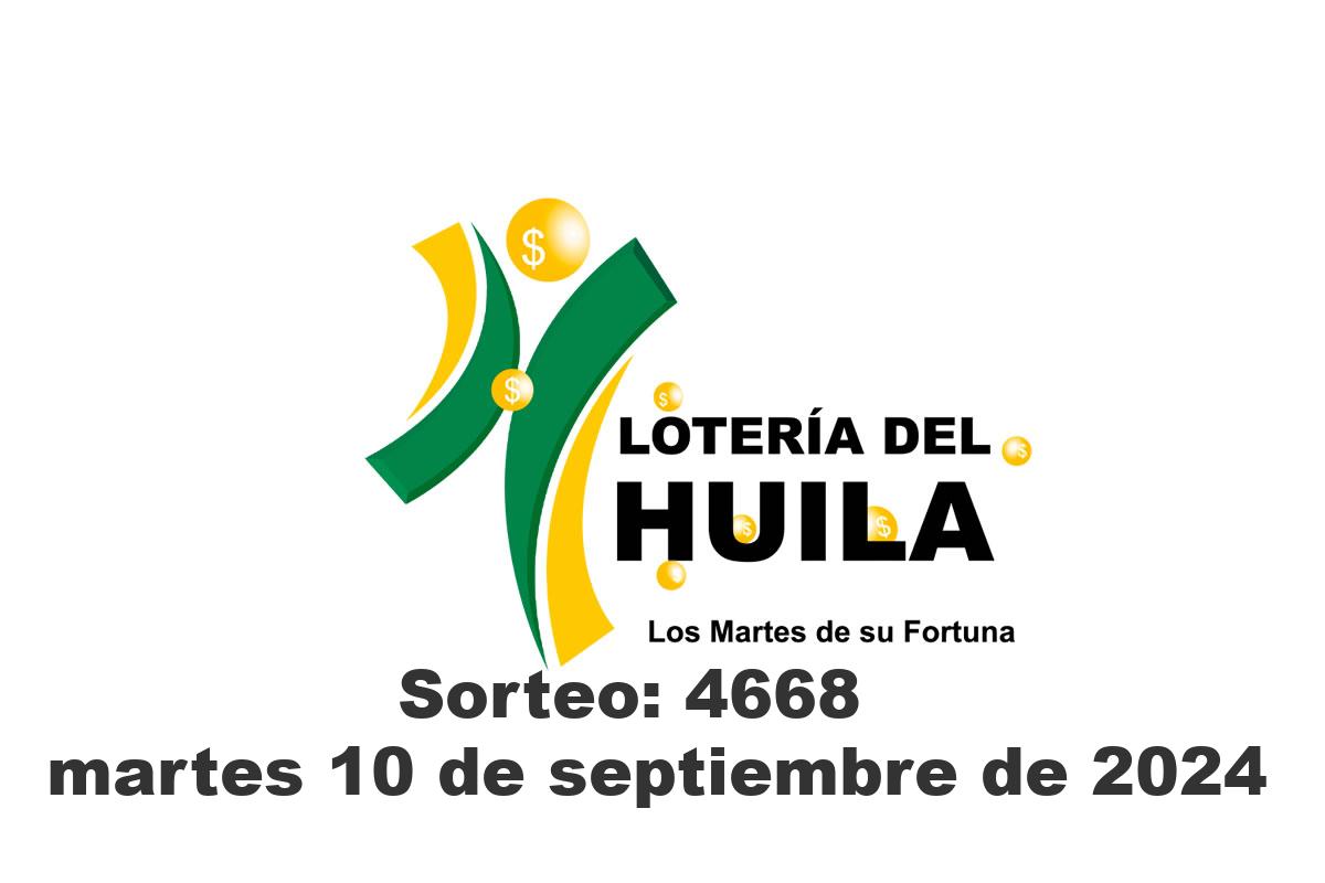 Lotería del Huila Martes 10 de Septiembre del 2024