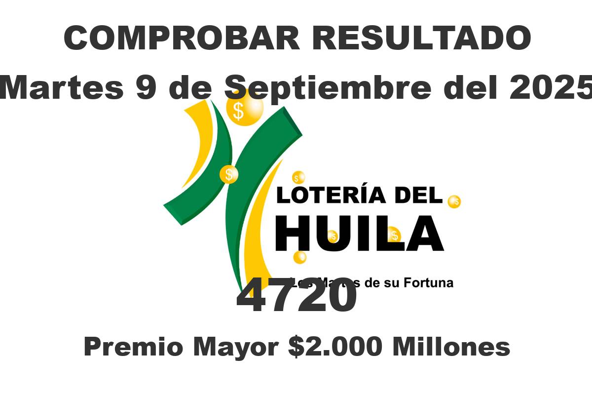 Lotería del Huila Martes 9 de Septiembre del 2025 Lotería del Huila Martes 9 de Septiembre del 2025