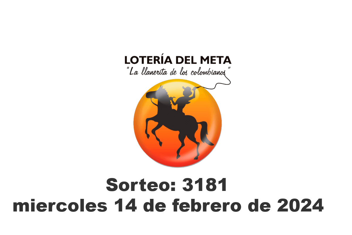 Lotería del Meta Miércoles 14 de Febrero del 2024