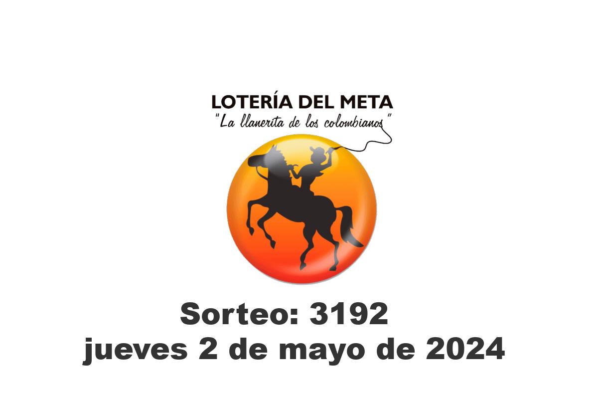 Lotería del Meta Jueves 2 de Mayo del 2024