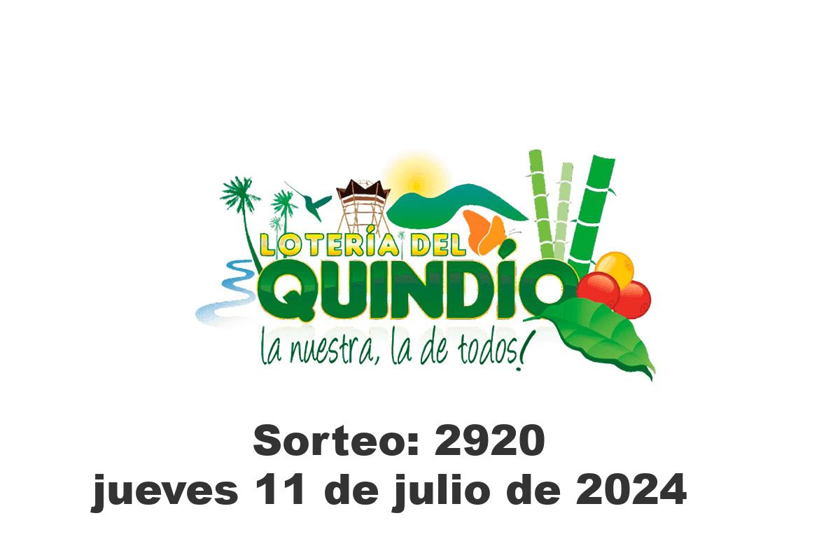 Lotería del Quindío Jueves 11 de Julio del 2024