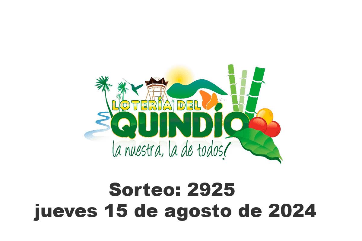 Lotería del Quindío Jueves 15 de Agosto del 2024