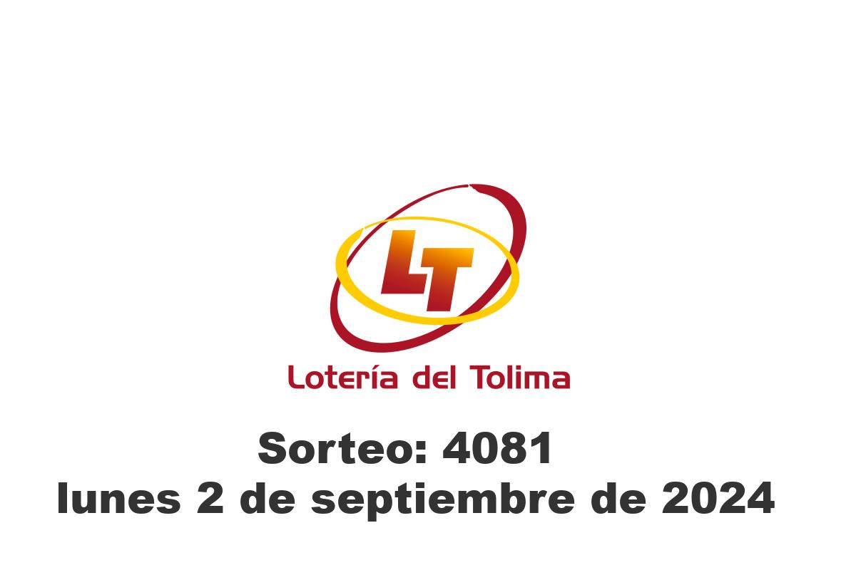 Lotería del Tolima Lunes 2 de Septiembre del 2024