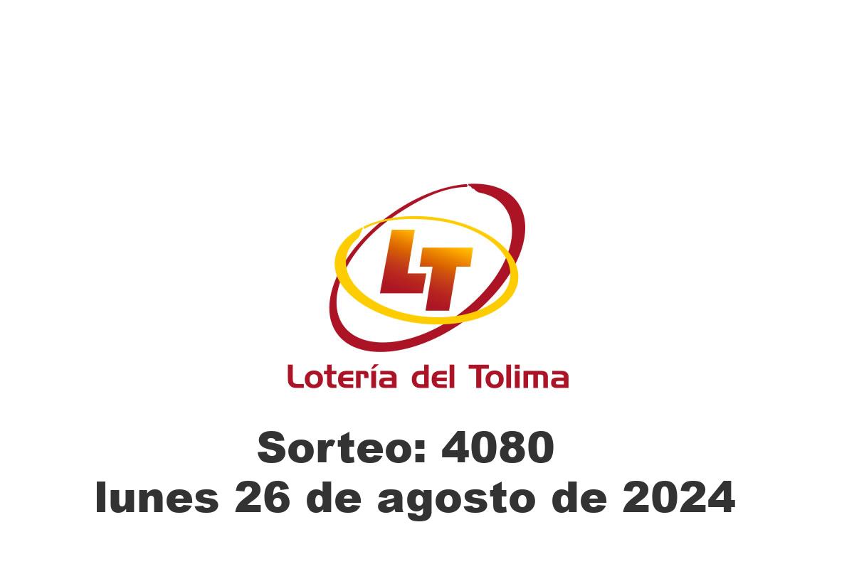 Lotería del Tolima Lunes 26 de Agosto del 2024