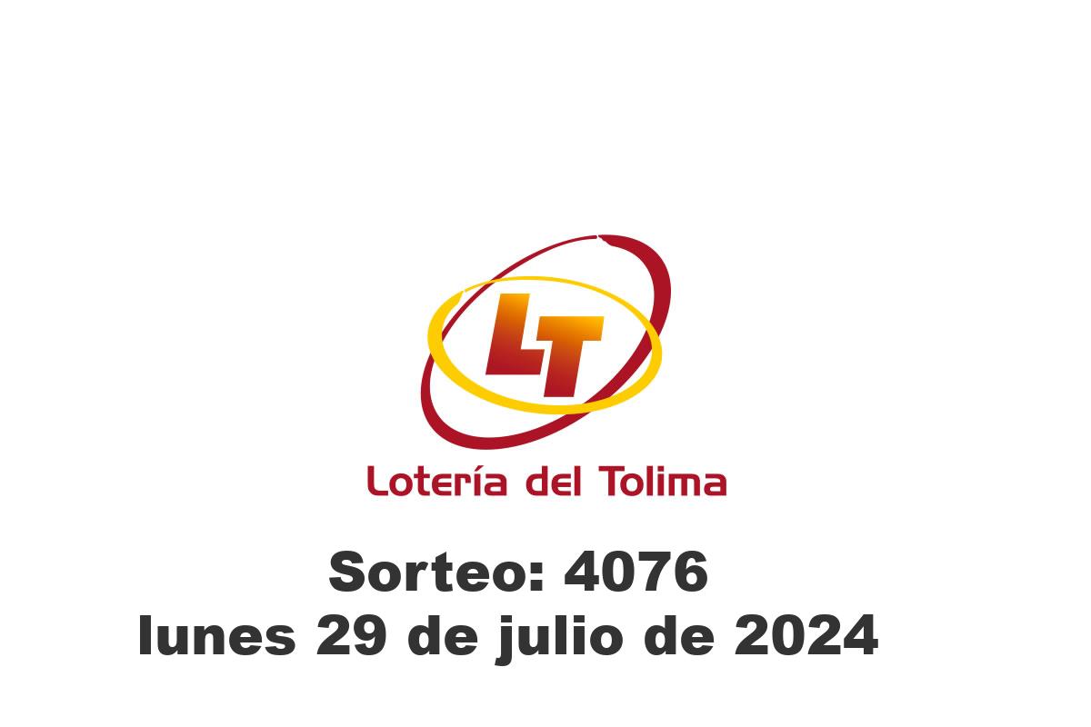 Lotería del Tolima Lunes 29 de Julio del 2024