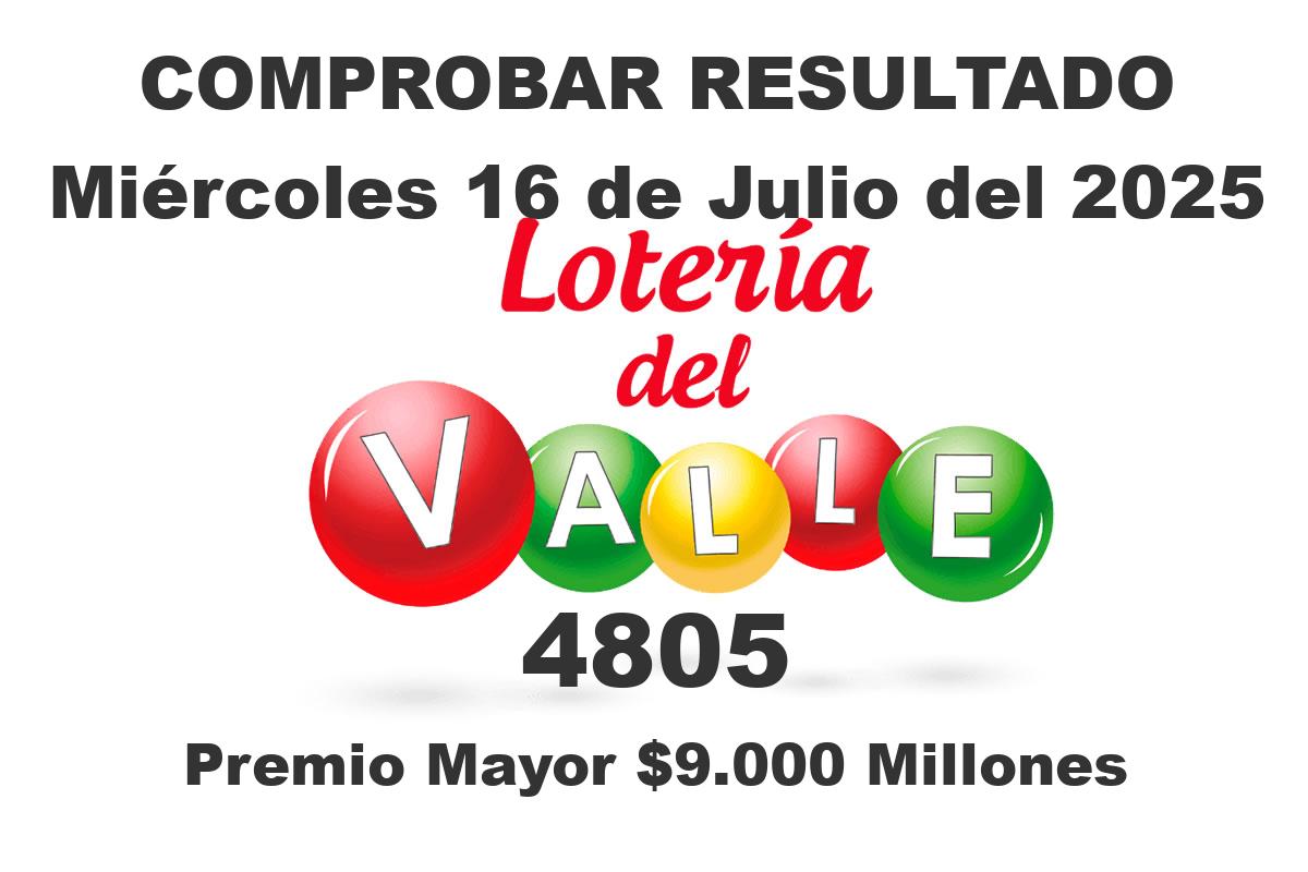 Loteria del Valle Miércoles 16 de Julio del 2025