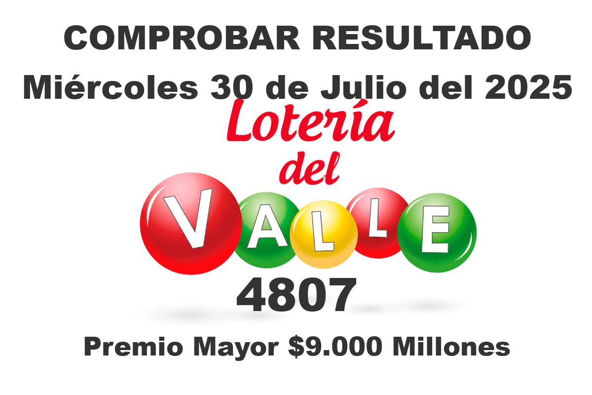 Loteria del Valle Miércoles 30 de Julio del 2025 Loteria del Valle Miércoles 30 de Julio del 2025
