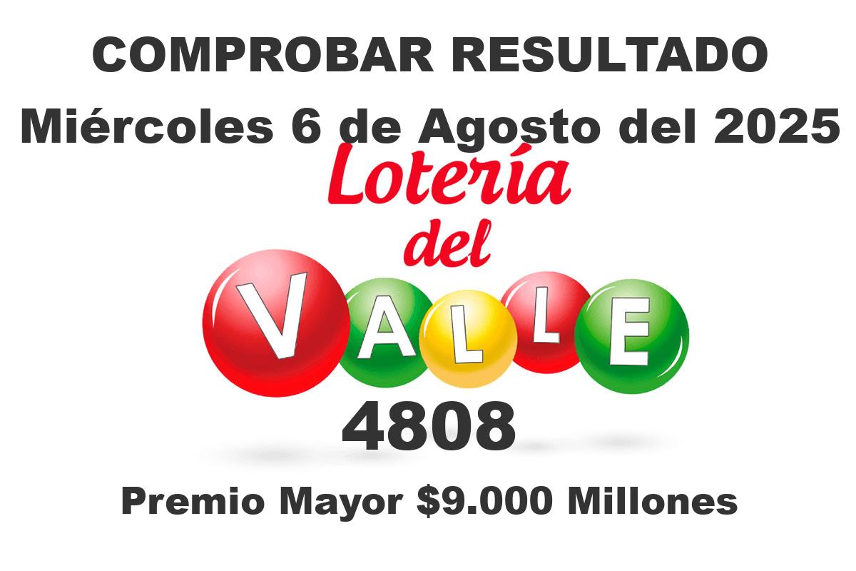 Loteria del Valle Miércoles 6 de Agosto del 2025